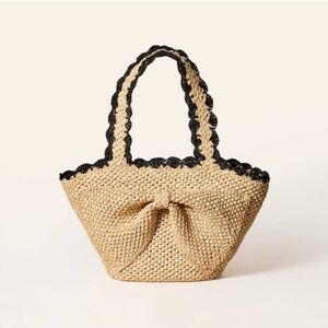 BNWT Raffia Bow Tote Bag - kate spade new york x Target Natural